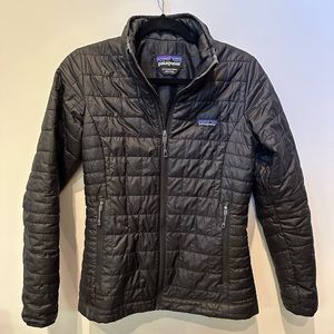 Patagonia | Black Nano Quilted Puffy Full Zipper Up Jacket Lightweight Sz XS